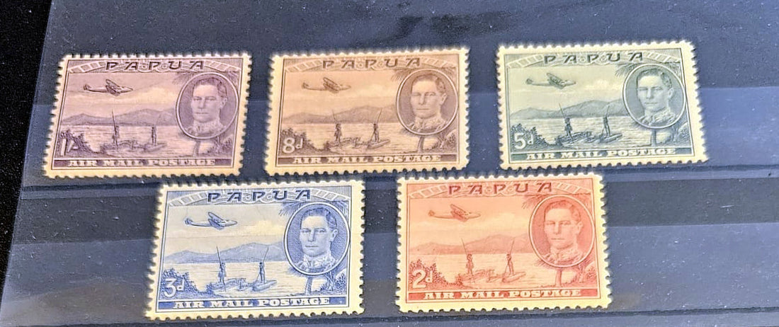 British Commonwealth vintage Papua stamps