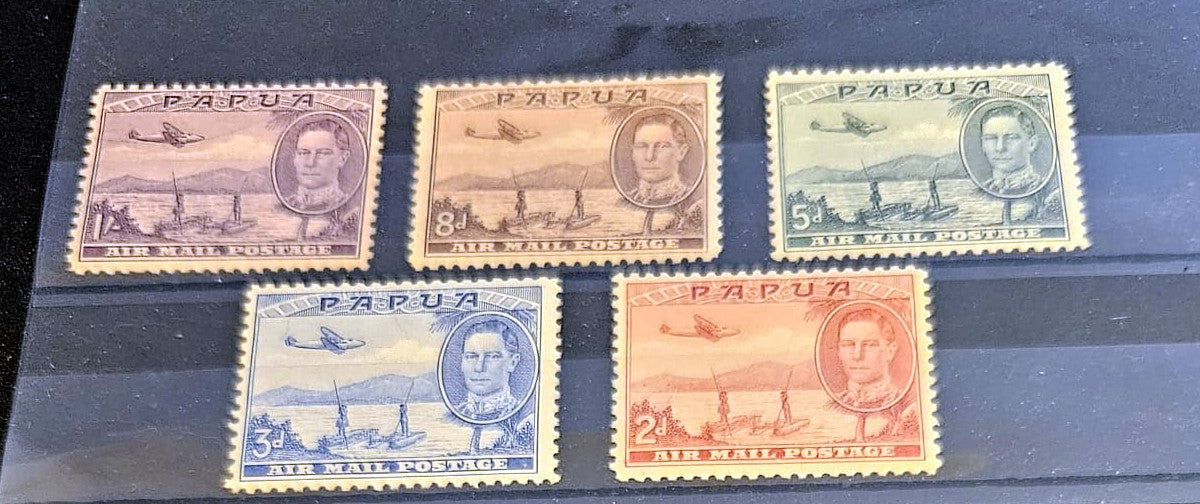 British Commonwealth vintage Papua stamps