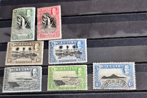 St Lucia vintage stamps