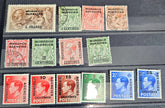 Morocco Agencies overprinted on GB stamps