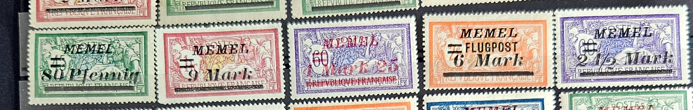 Memel vintage stamps