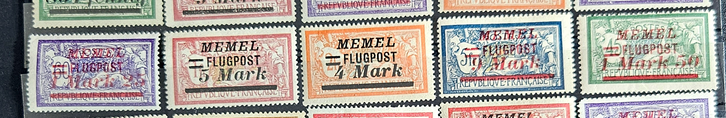 Memel vintage stamps