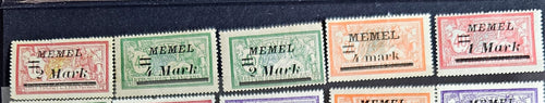 Memel vintage stamps