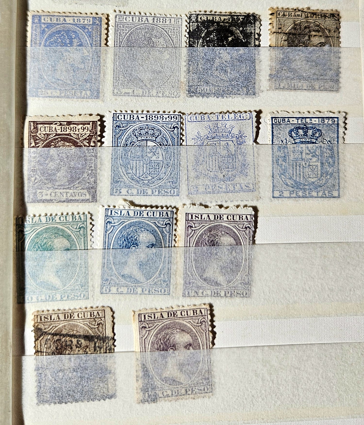 A collection of vintage stamps from countries of origin.