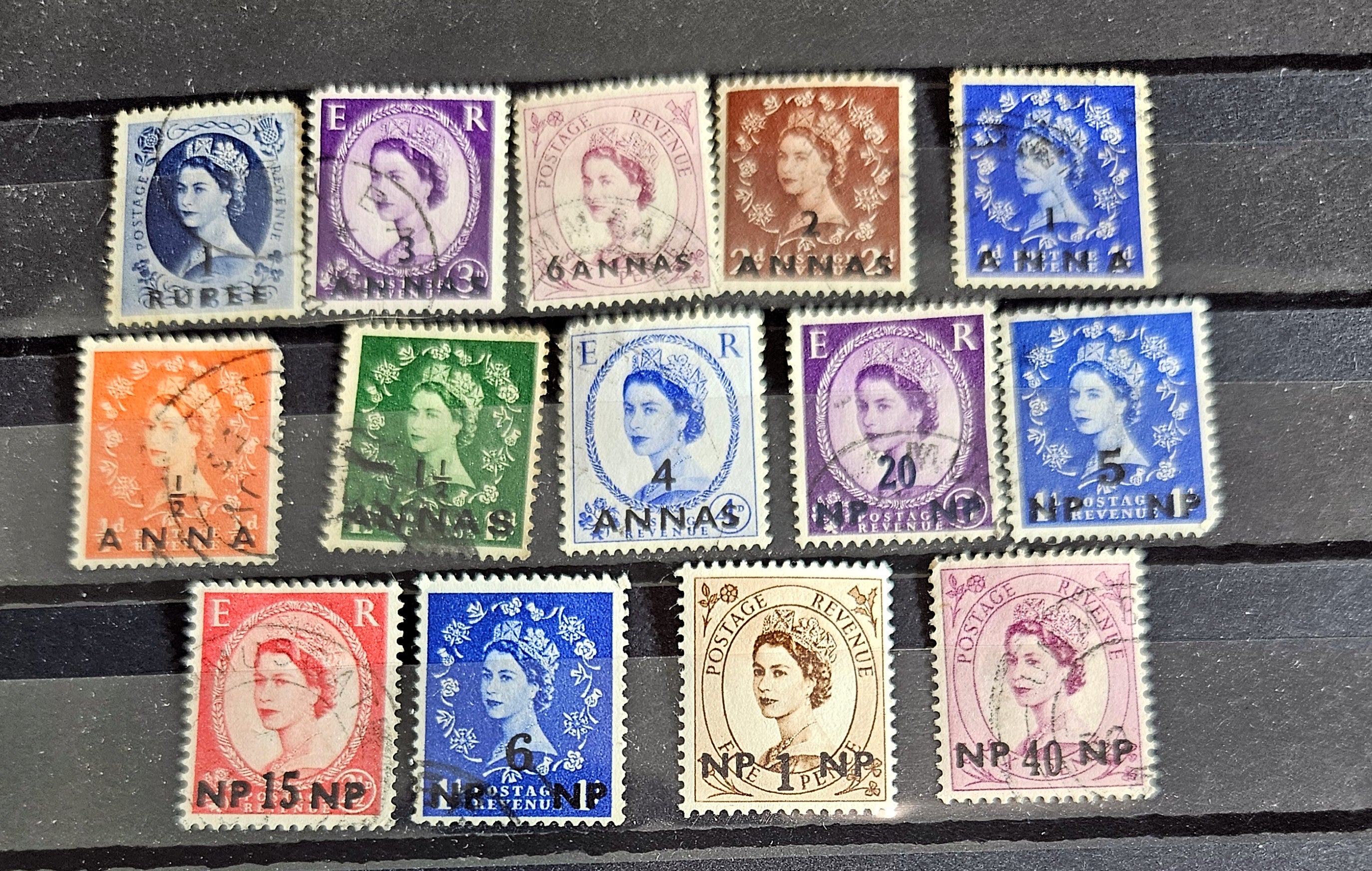 Vintage Muskat Oman stamps