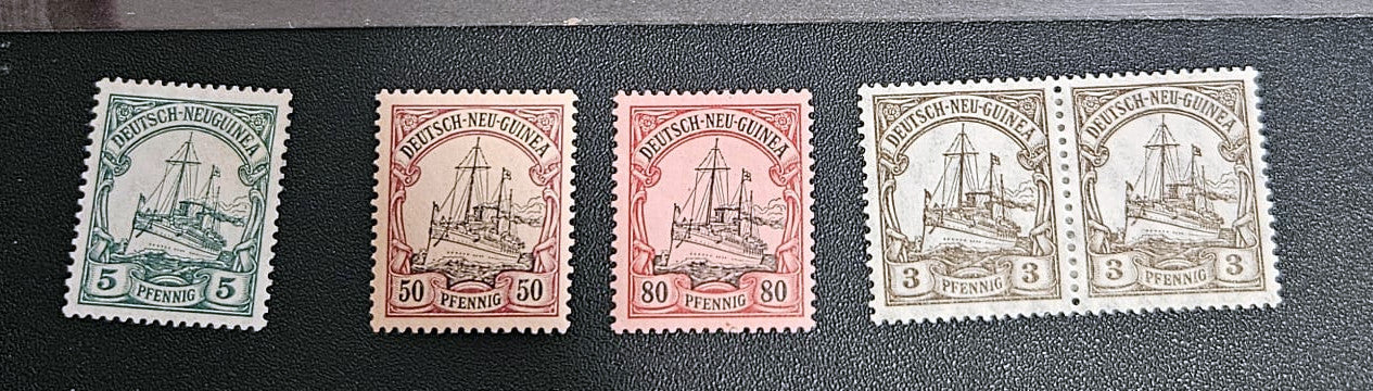 Vintage newguinea-German colonial stamps