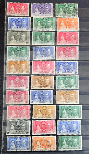 1937 King George VI Coronation Omnibus stamps 125+