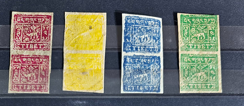 Vintage Tibet Stamps set2