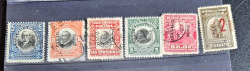 Vintage Canal zone US stamps