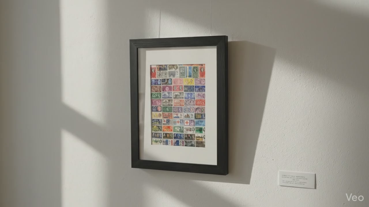 Queen collage stamp frame