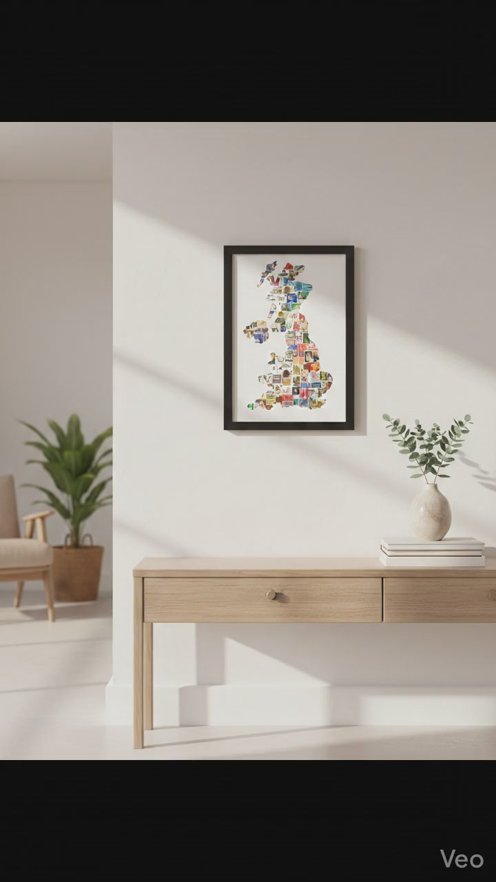 The Great Britain Collection: Framed Original Vintage Stamp Art
