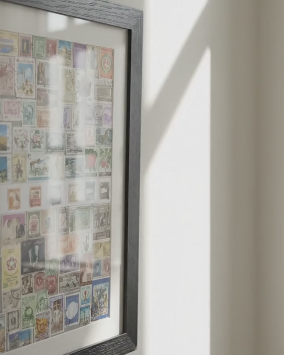 The Levant Collection: Framed Original Vintage Stamp Art