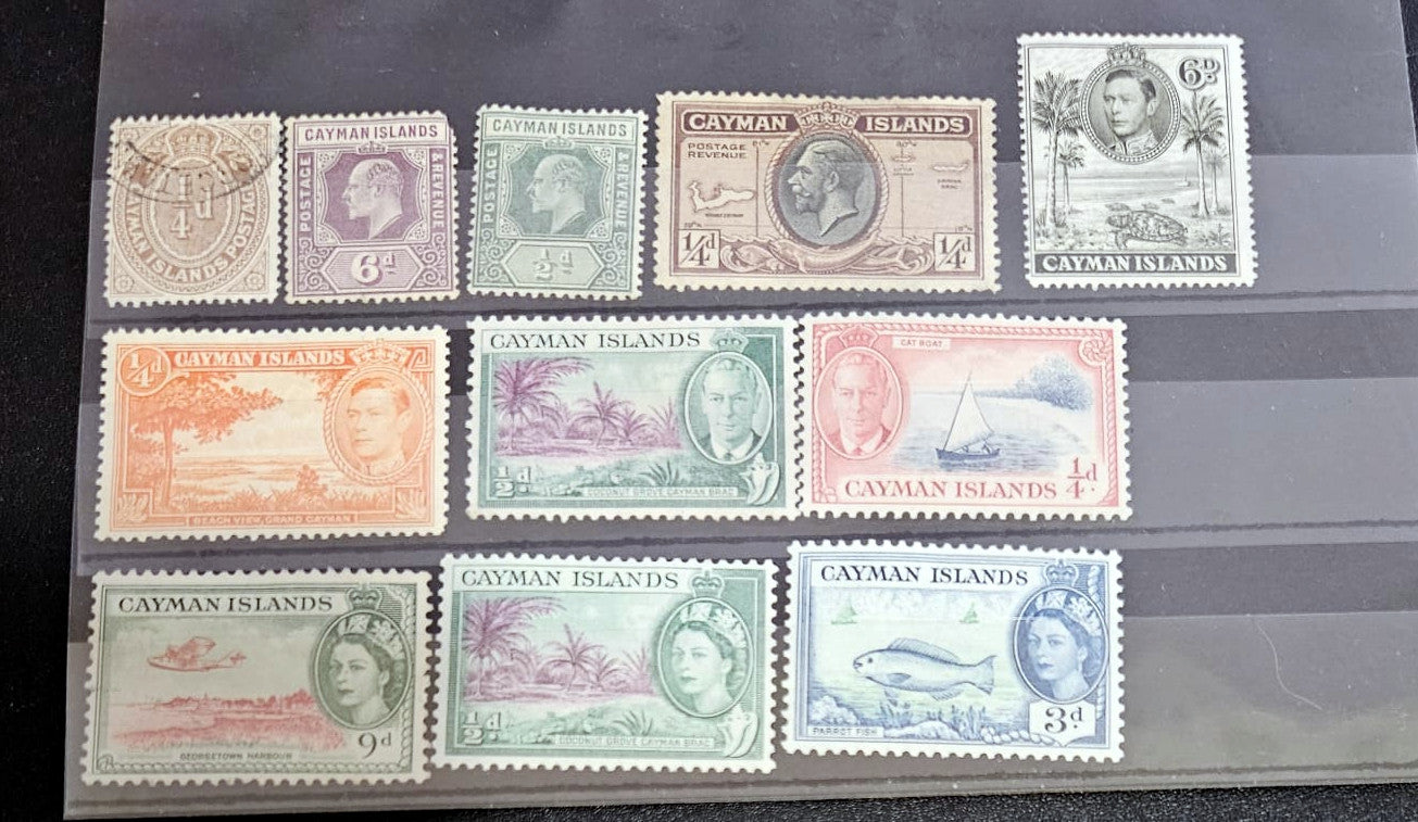Cayman Islands Stamps King George V to Queen Elizabeth II