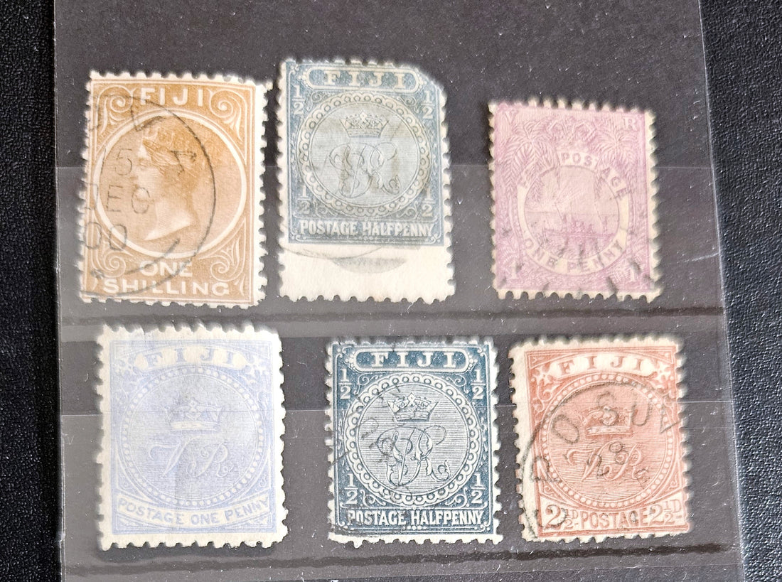 British Commonwealth vintage Fiji stamps - Primary View