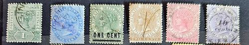 Straits Settlements Vintage stamps inc QV