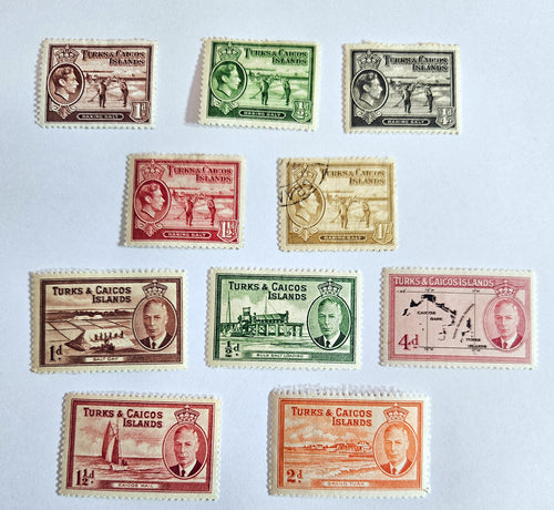 British Commonwealth vintage Turks & Caicos stamps