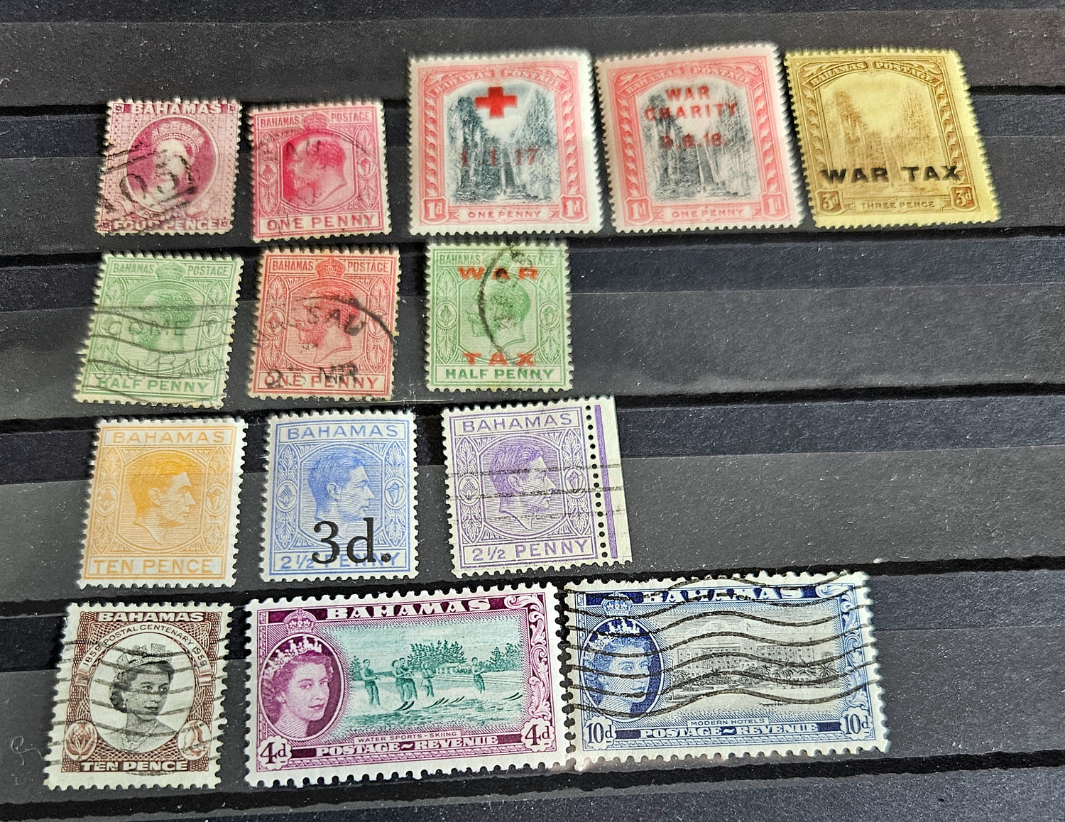 Vintage Bahamas stamps