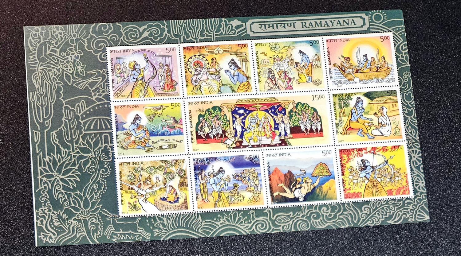 India MNH Stamp Sheetlet Ramayana
