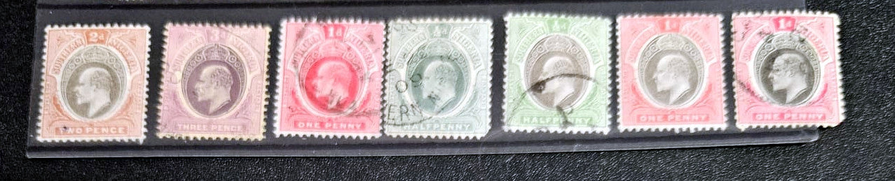 Vintage Nigeria - Niger Coast and Lagos stamps