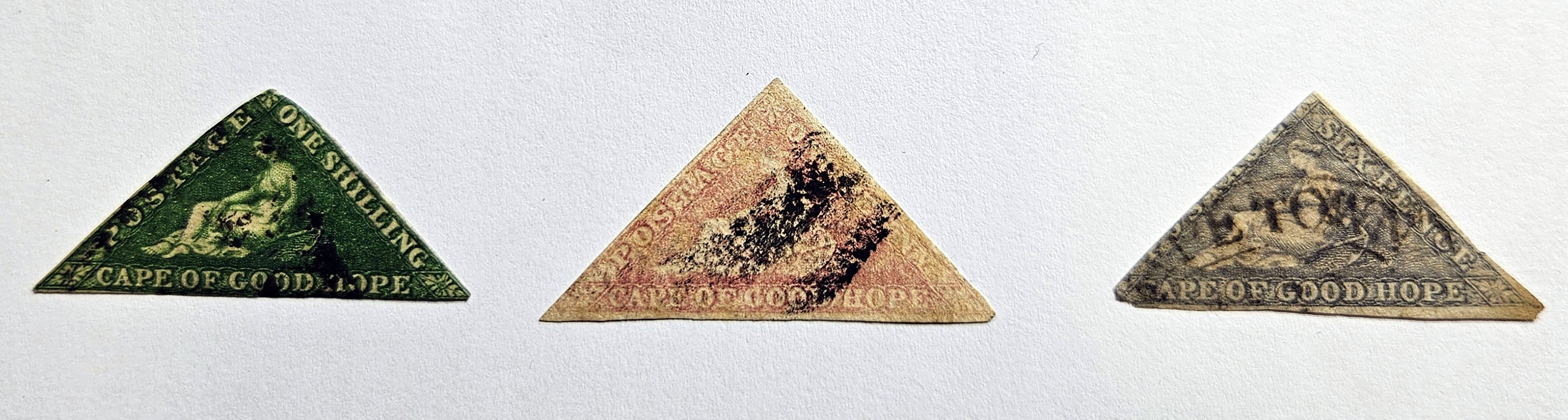 Cape of Good Hope Triangle set of stamps