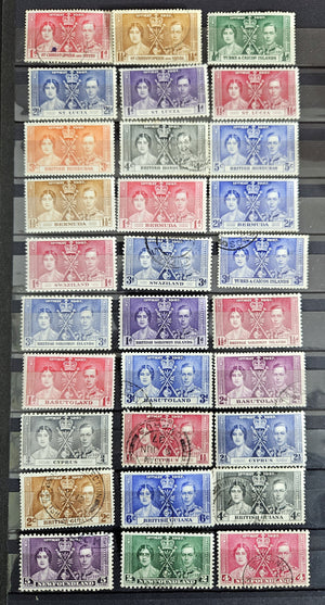 1937 King George VI Coronation Omnibus stamps 125+