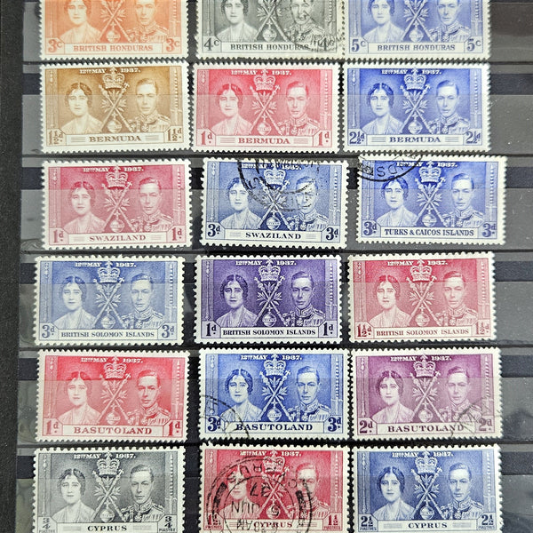 1937 King George VI Coronation Omnibus stamps 125+