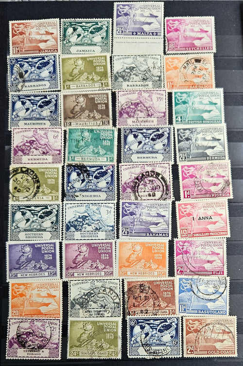 1949 UPU Omnibus commonwealth stamps sets 70+