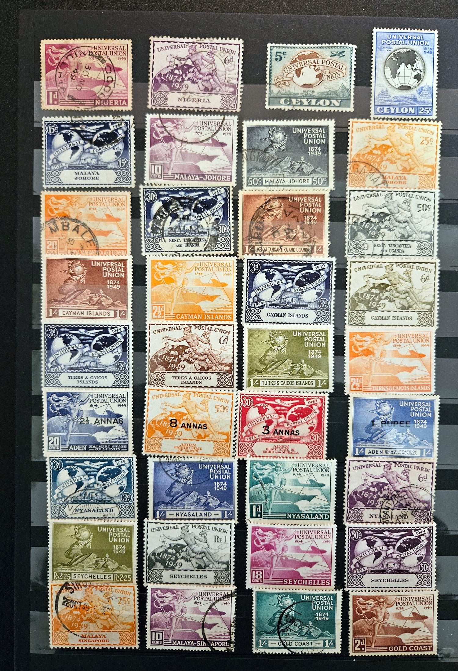 1949 UPU Omnibus commonwealth stamps sets 70+