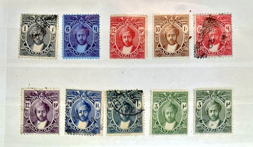Vintage Zanzibar stamps (part of Tanzania now)