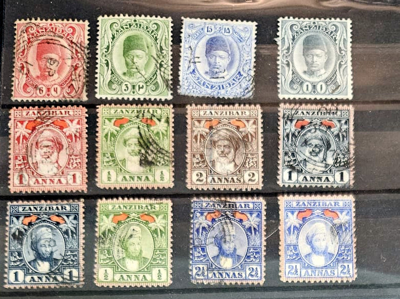 Vintage Zanzibar stamps (part of Tanzania now)