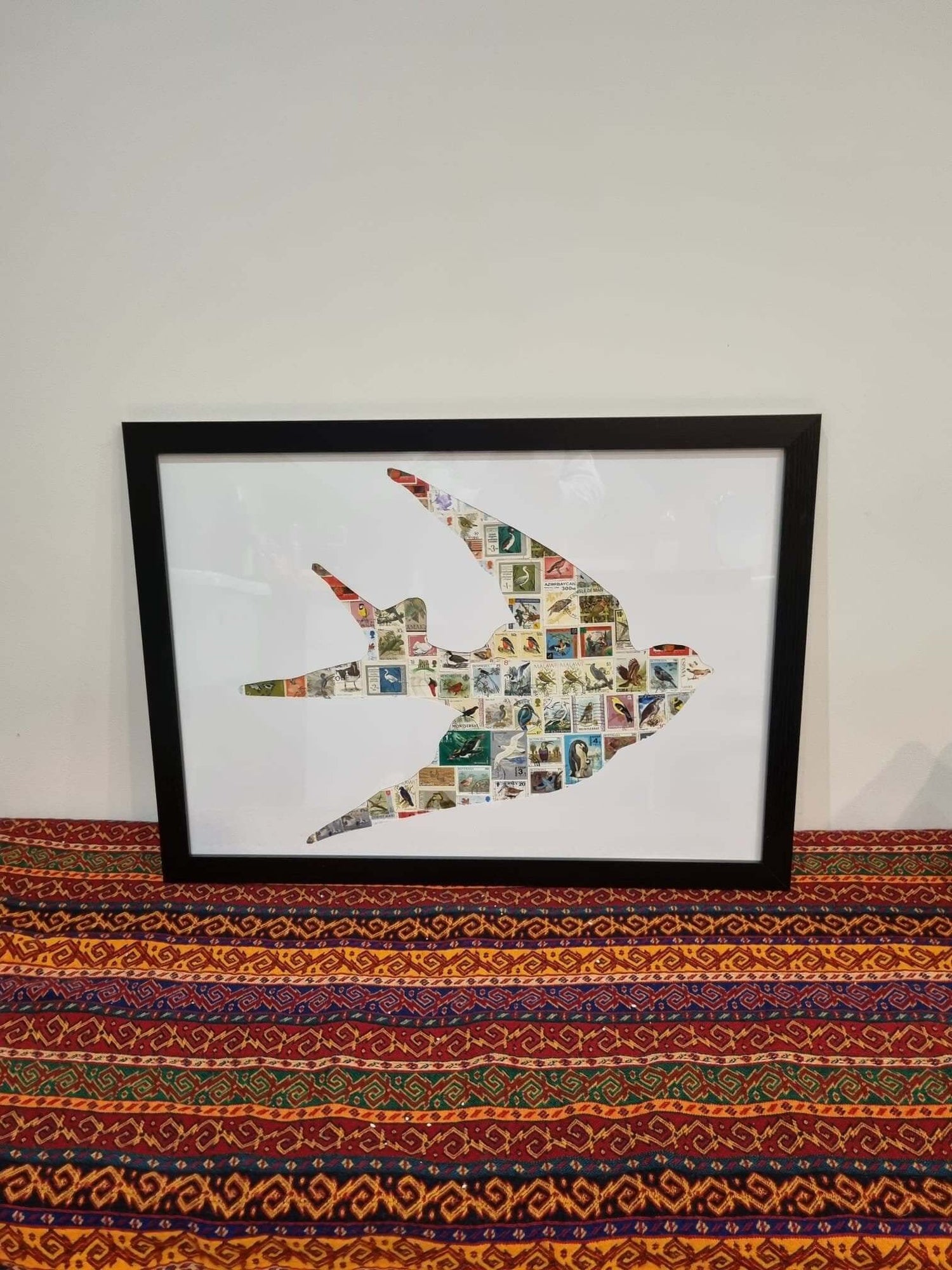 Unique gifts of Birds stamp based art