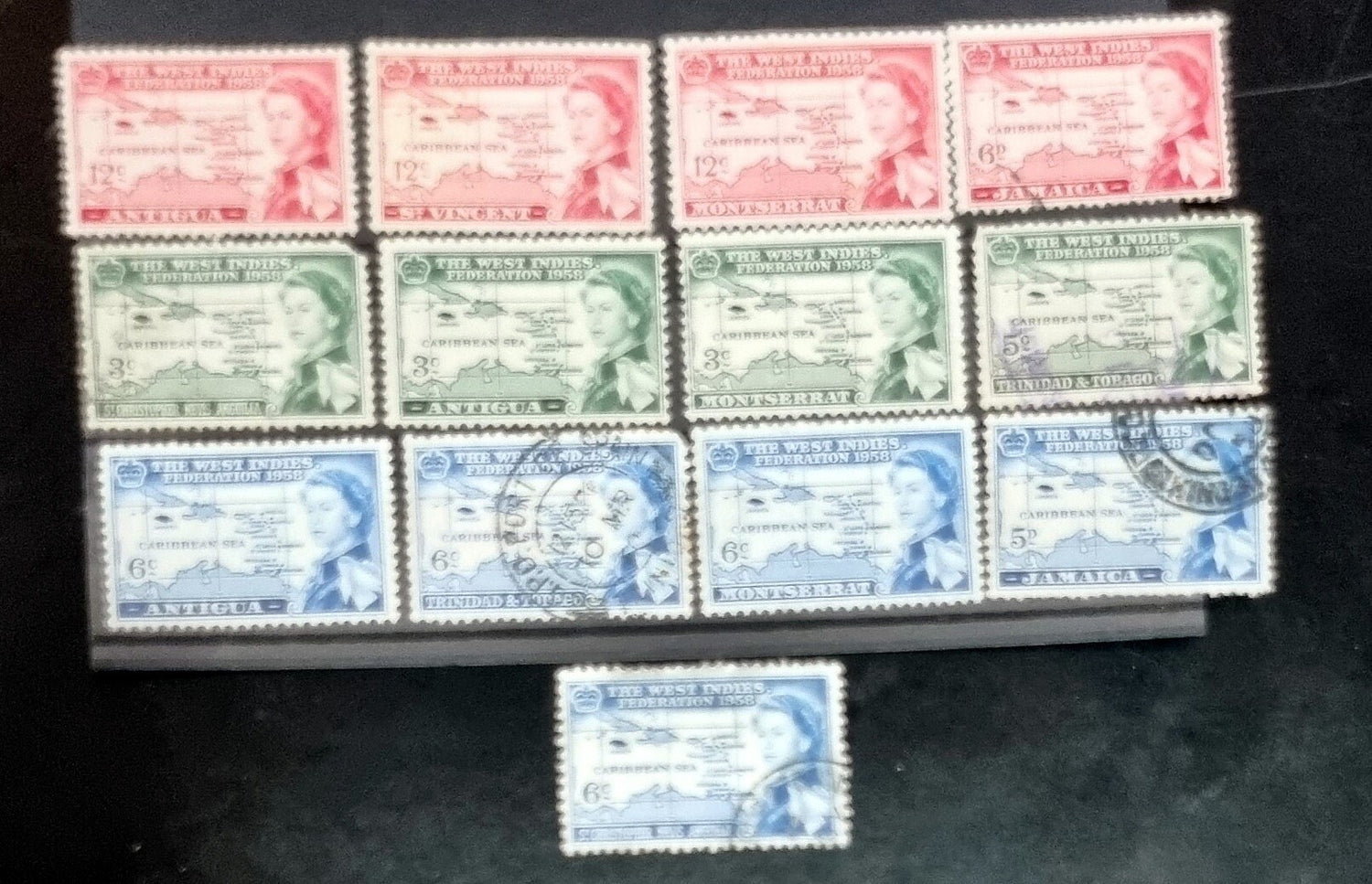Vintage Caribbean stamps