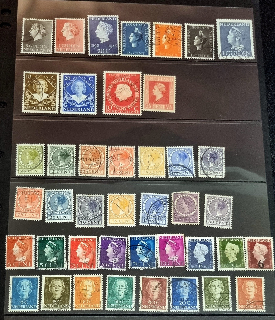 Vintage Netherlands stamps