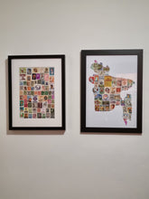 Unique gifts of Bangladesh stamp based art