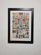 Unique gifts of West African countries stamp based art