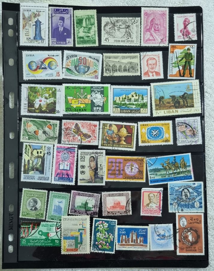 Mix Arab countries stamps - 50/100/200 Stamps all different