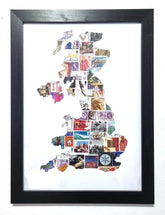 Unique gifts of Great Britain stamp based art