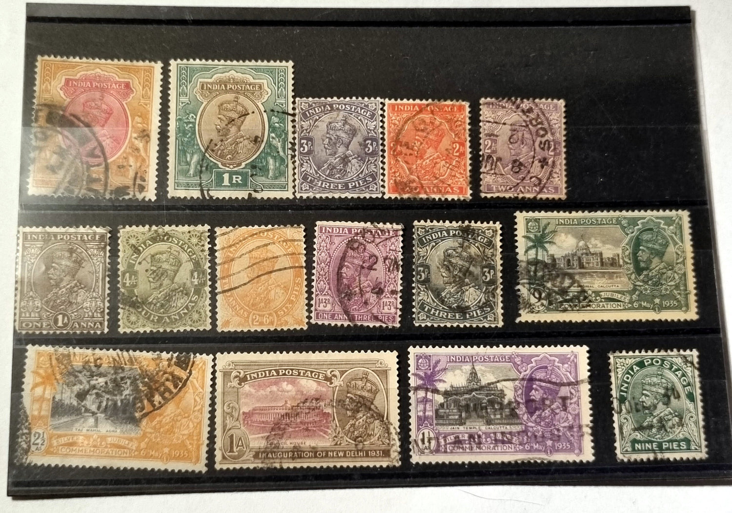 Vintage India Stamps King George V
