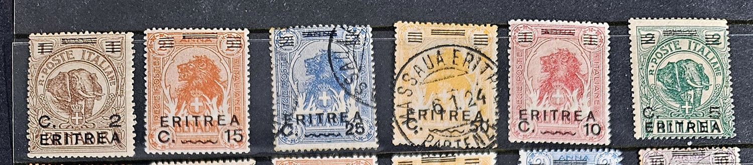 Vintage Italian Eritrea Stamps