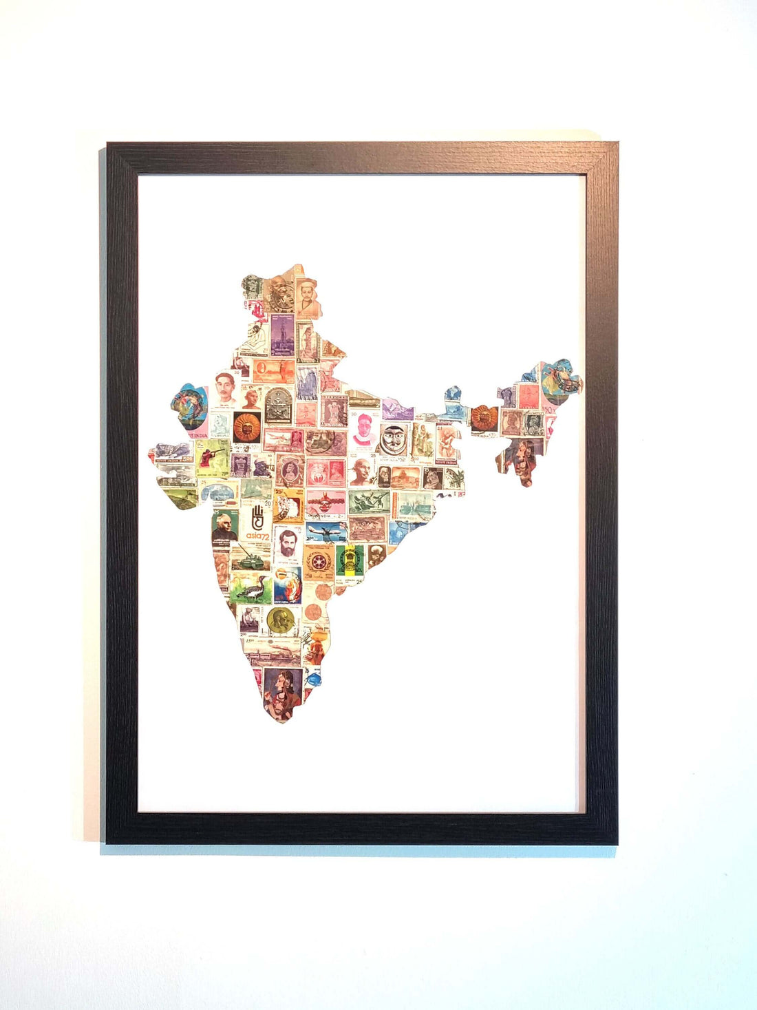 Unique gifts of India stamp based art