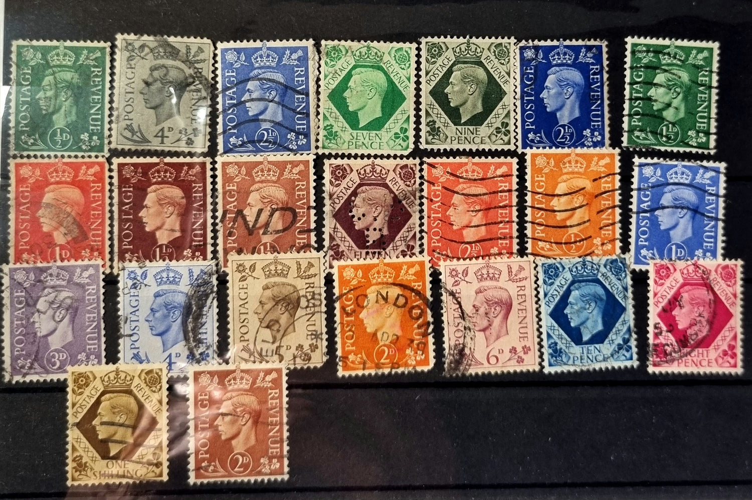 Vintage GB King George VI Stamp 