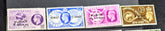 Kuwait vintage stamps King George V to Queen Elizabeth II