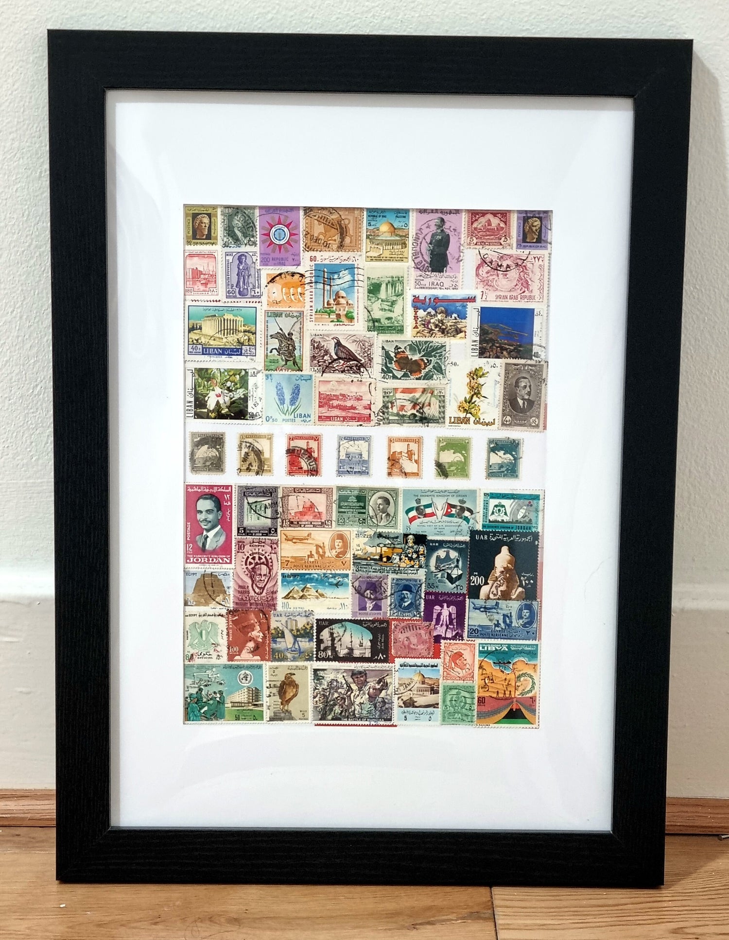 Unique gifts of the Levant countries stamp based art