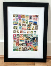 Unique gifts of the Levant countries stamp based art