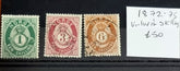 collection of vintage stamps from early Norway