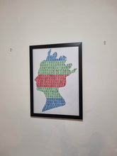 Unique gifts of Queen Elizabeth II stamp based art