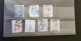 Queen Victoria blue stamps