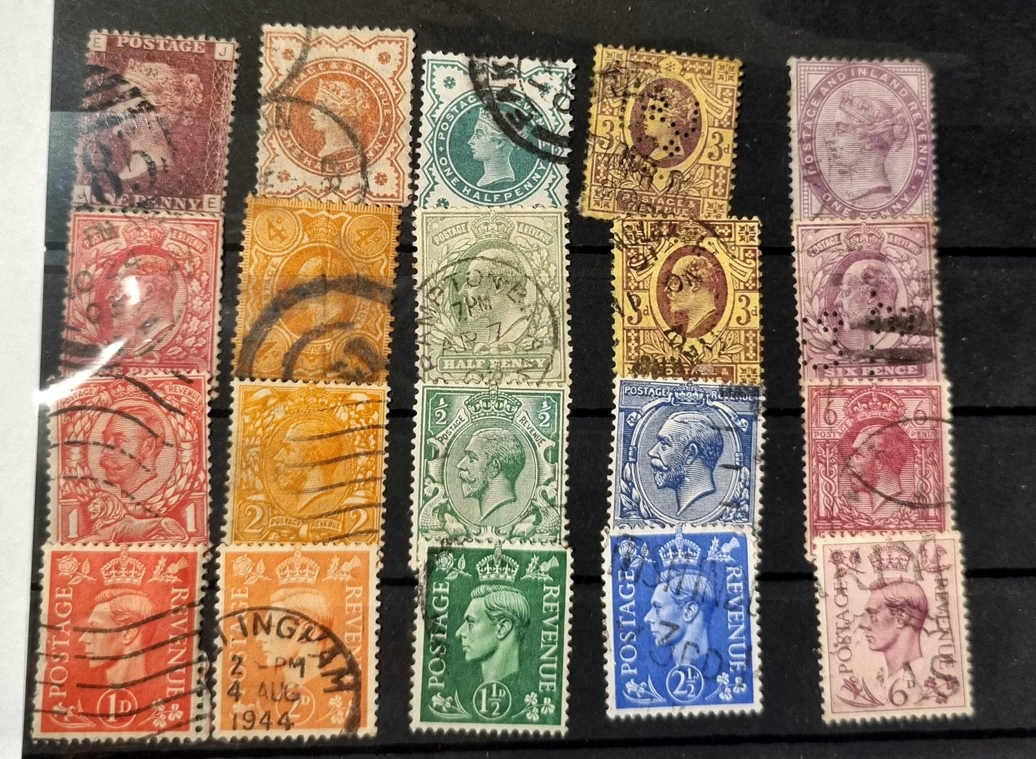 Vintage GB stamps