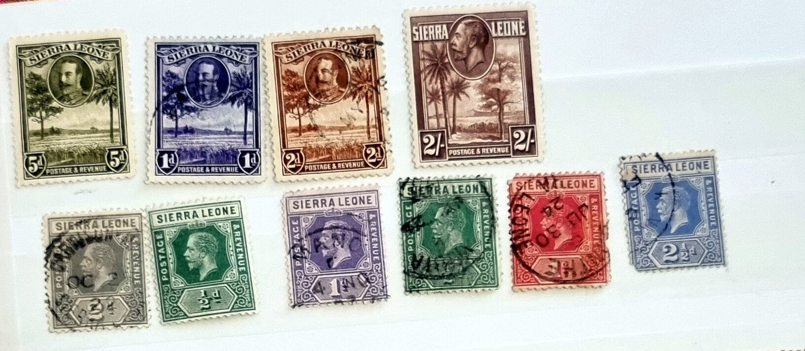 Vintage stamps from Sierra Leone