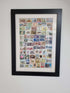 Unique gifts of Southern African countries stamp based art